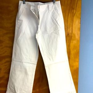 White casual pants